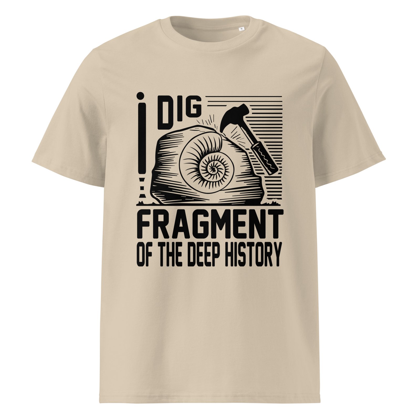 I Dig FRAGMENT of the deep history - Unisex organic cotton t-shirt - Image 3