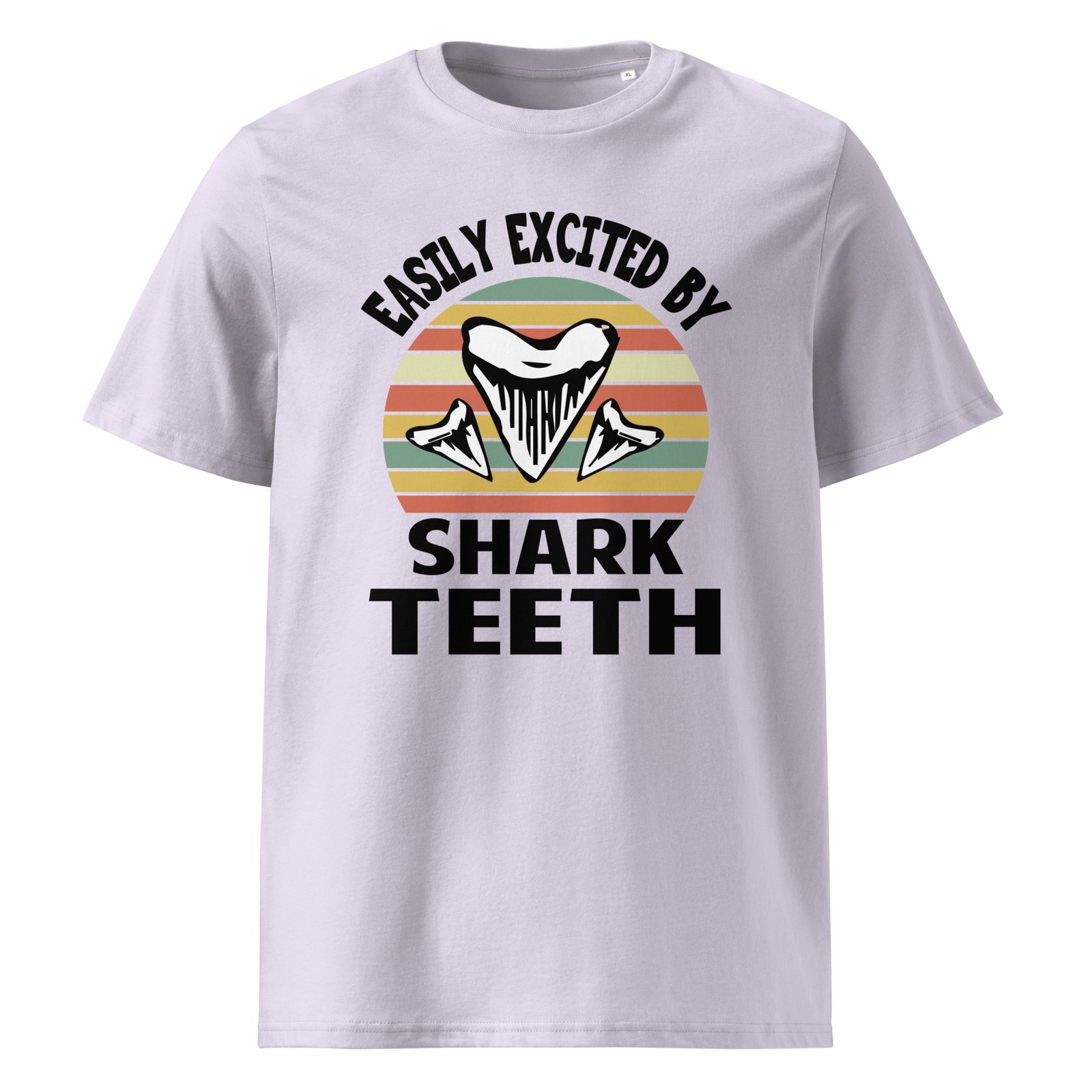 Easily Excited by shark teeth Unisex organic cotton t-shirt - Image 5