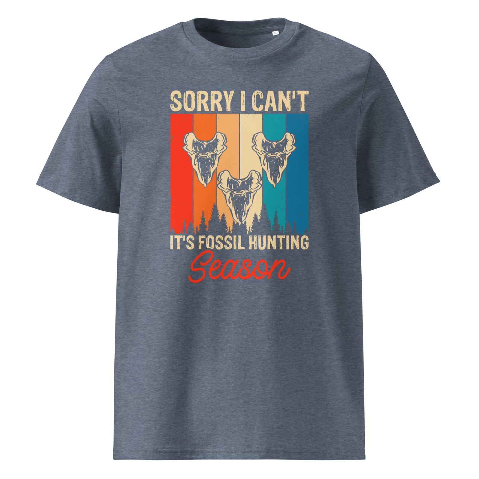 Sorry i can't it's fossil hunting season - Unisex cotton t-shirt - Image 8
