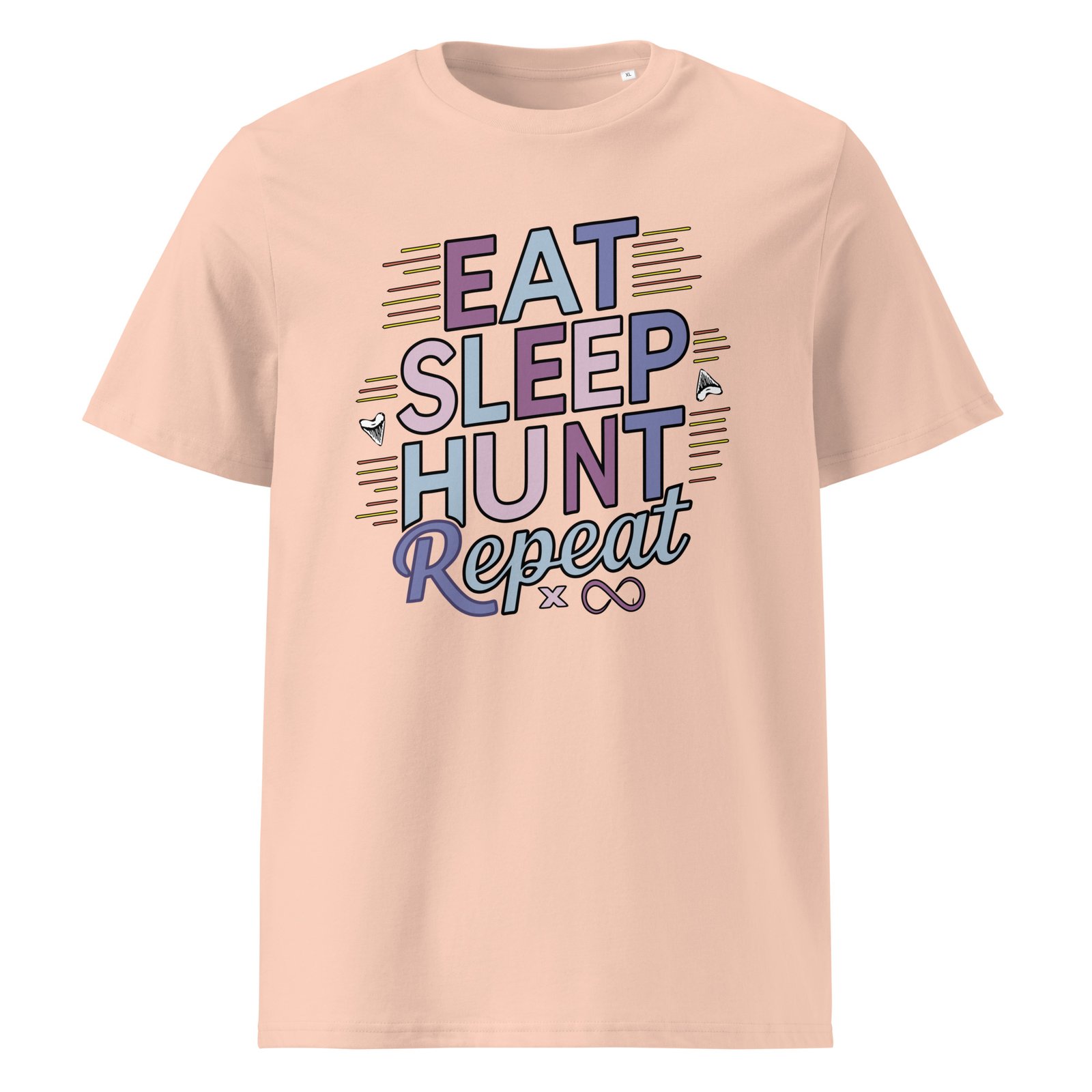 "Eat Sleep Hunt Repeat" Unisex organic cotton t-shirt - Image 10