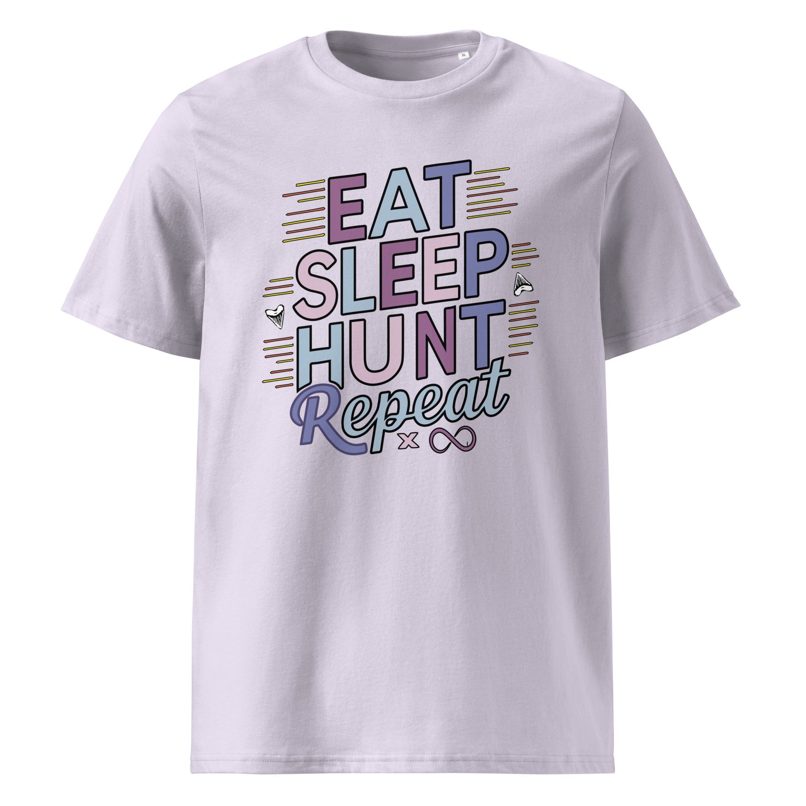 "Eat Sleep Hunt Repeat" Unisex organic cotton t-shirt - Image 12