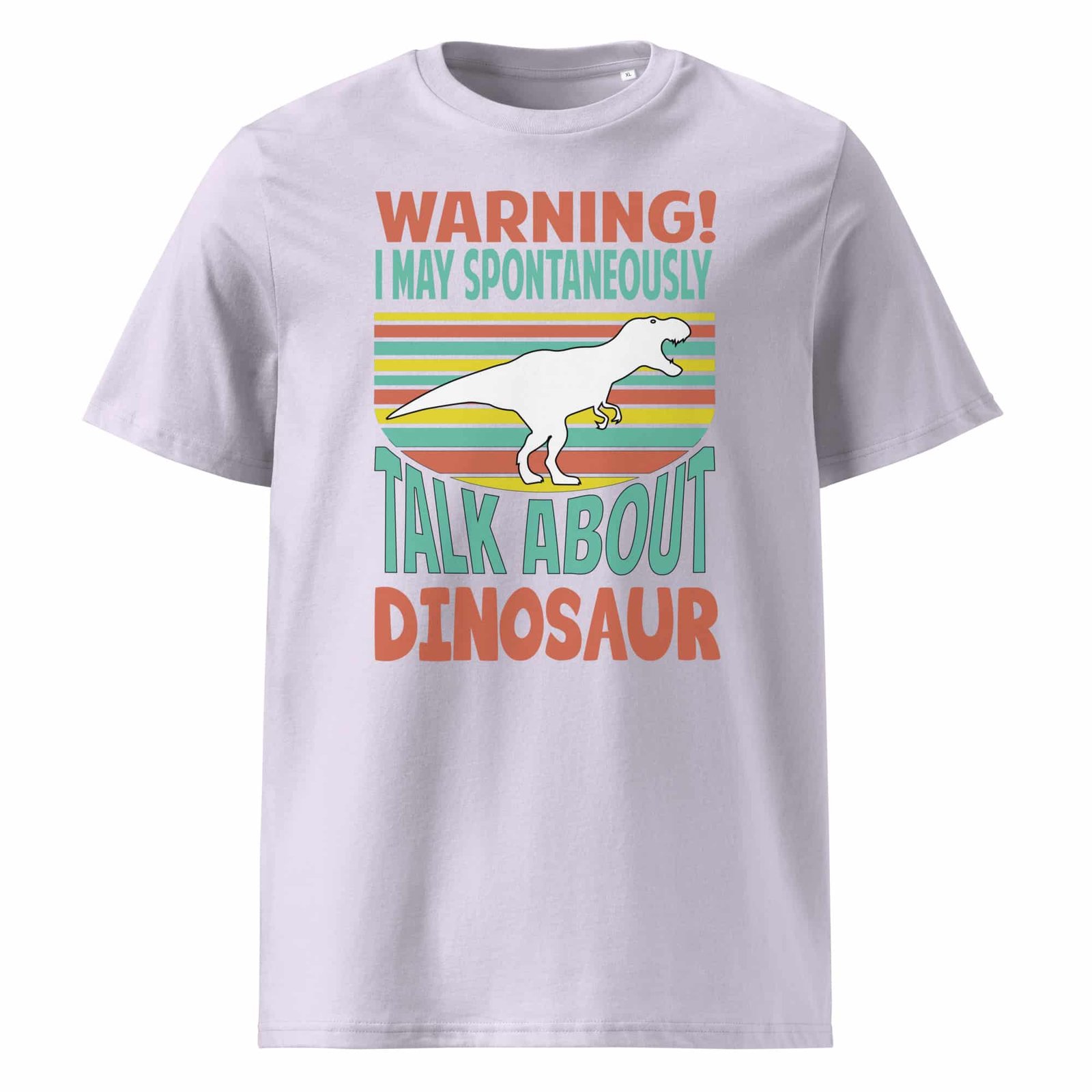 Warning! I'm Spontaneously Talking About Dinosaur Unisex cotton t-shirt - Image 12